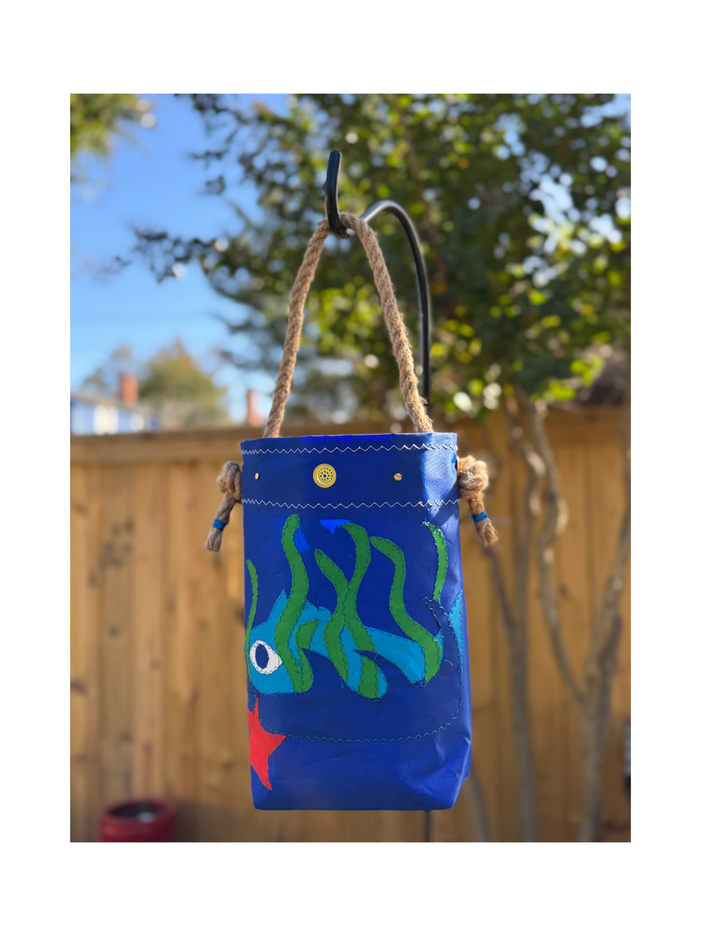 Blue Fish in Seaweed