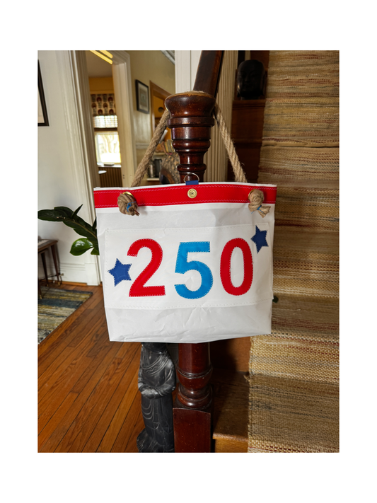 250 Celebration Skipjack Sailcloth Tote Bag