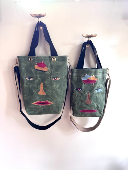 SKIPPER-ELLI Face Bag on Waxed Cotton