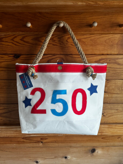 250 Celebration Skipjack Sailcloth Tote Bag