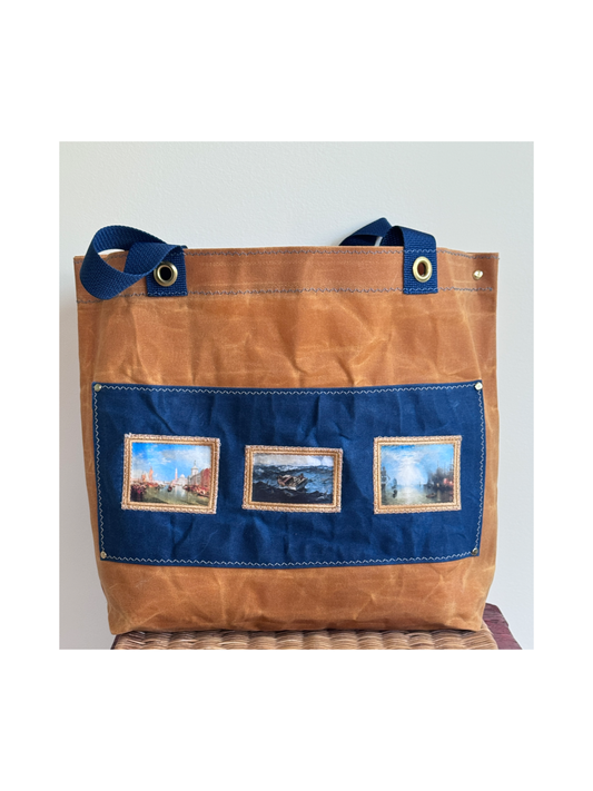 Tiny Portraits- Gallery Tote in Butterscotch