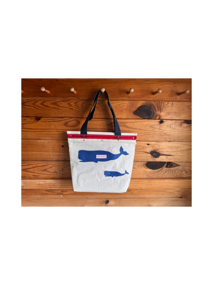 PODS Blue Whales Tote Bag