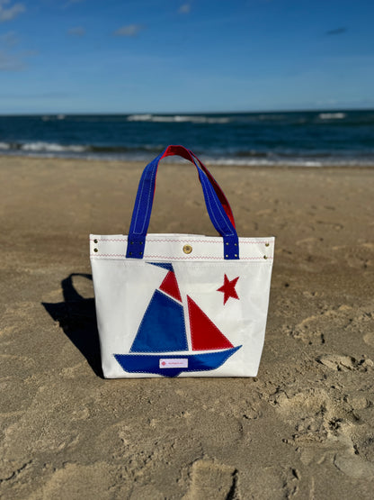 250 Celebration Sloop Sailcloth Tote Bag