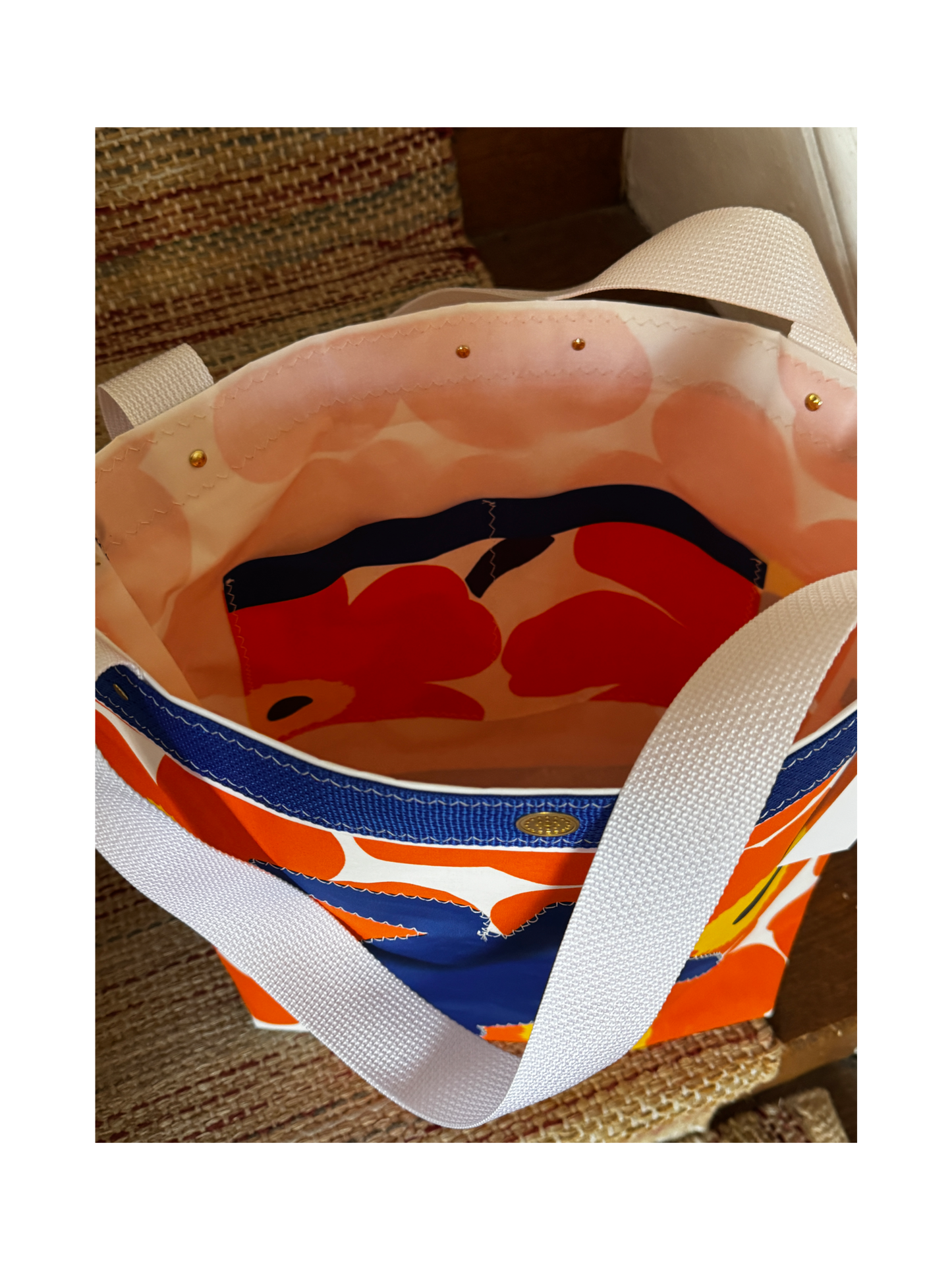 Blue Turtle/Marimekko Large Bucket Bag