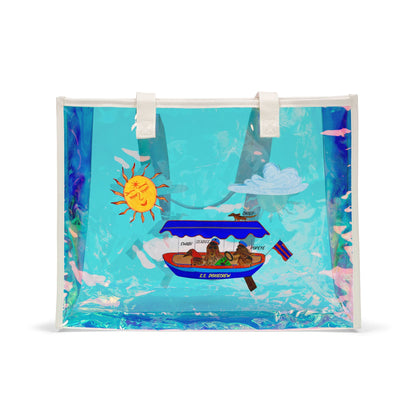S.S. Doxie Crew Holographic Beach Tote Bag
