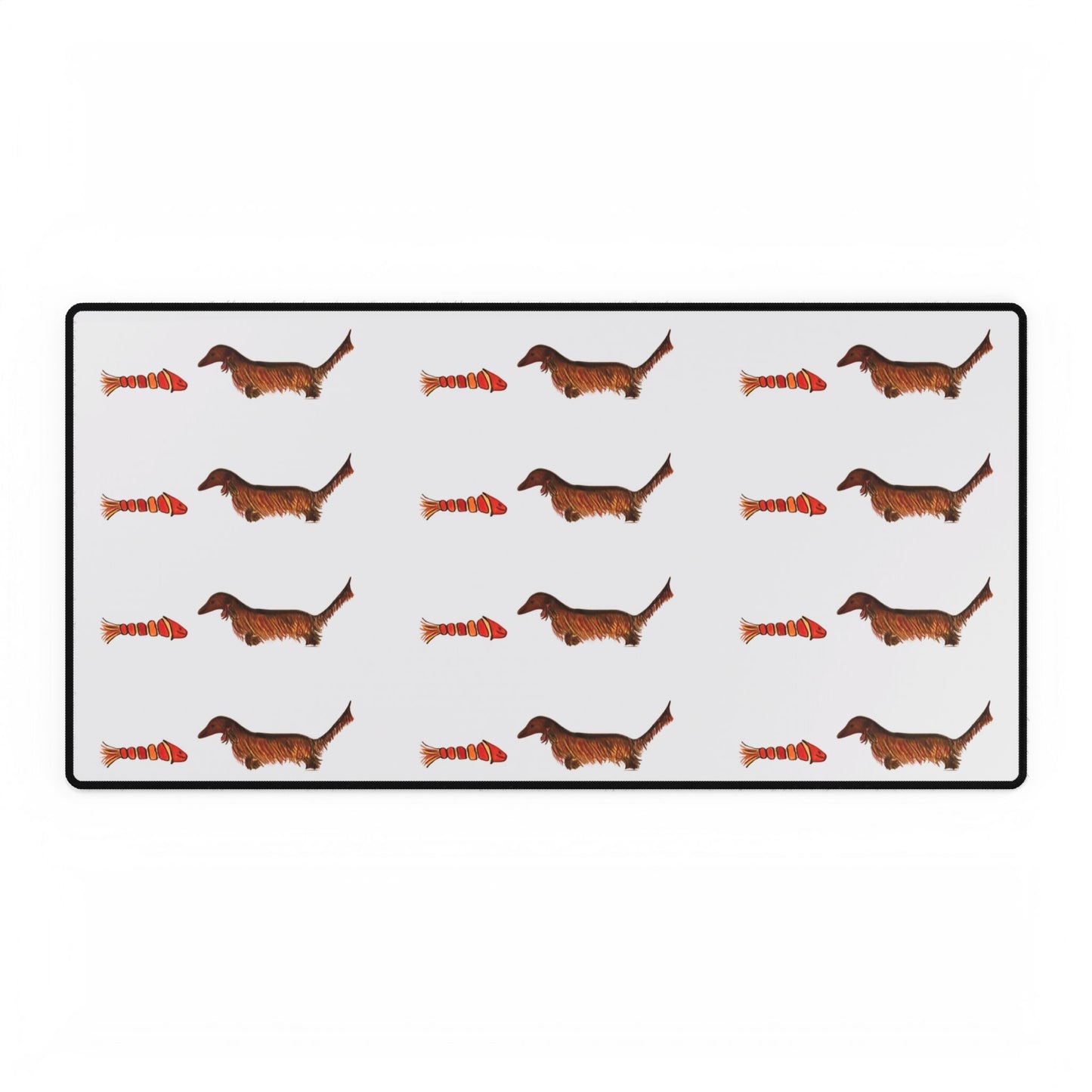 Dachshund Pattern Desk Mat – Cute Wiener Dog Mouse Pad