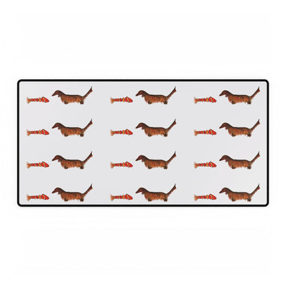 Dachshund Pattern Desk Mat – Cute Wiener Dog Mouse Pad