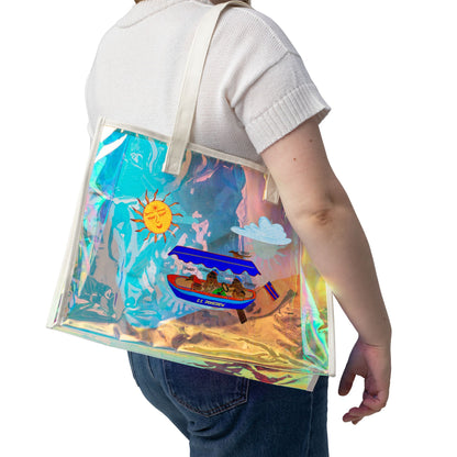 S.S. Doxie Crew Holographic Beach Tote Bag