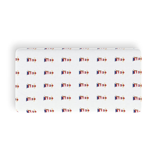 Chief Climbs the Lighthouse Fitted Sheet — Nautical Coastal Kids Bedding