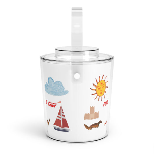 Popeye and Chief Nautical Ice Bucket with Tongs