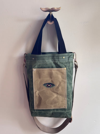SKIPPER-ELLI Face Bag on Waxed Cotton