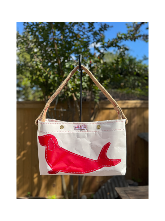Red Dog Fish Sailcloth Bag
