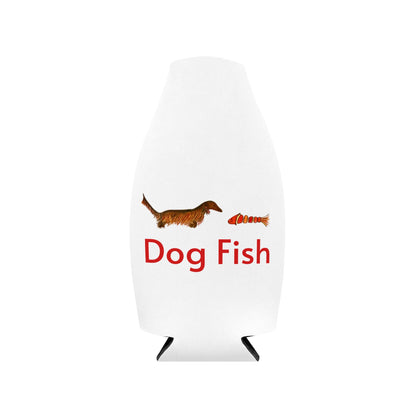 Dog Fish Zip-Up Bottle Cooler Sleeve