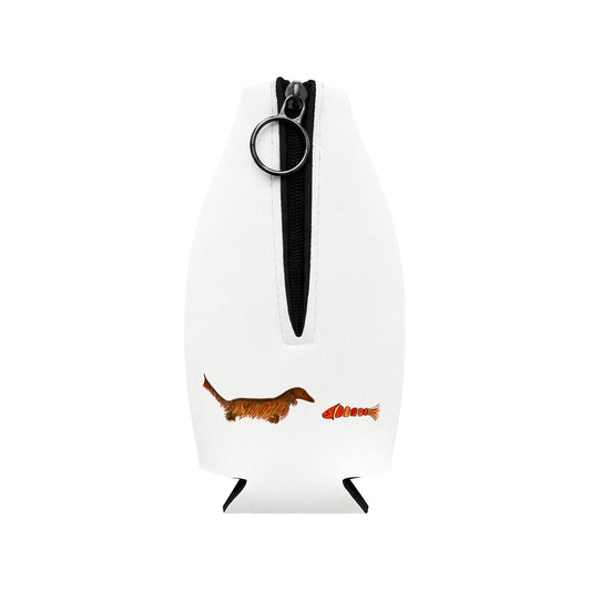 Dog Fish Zip-Up Bottle Cooler Sleeve