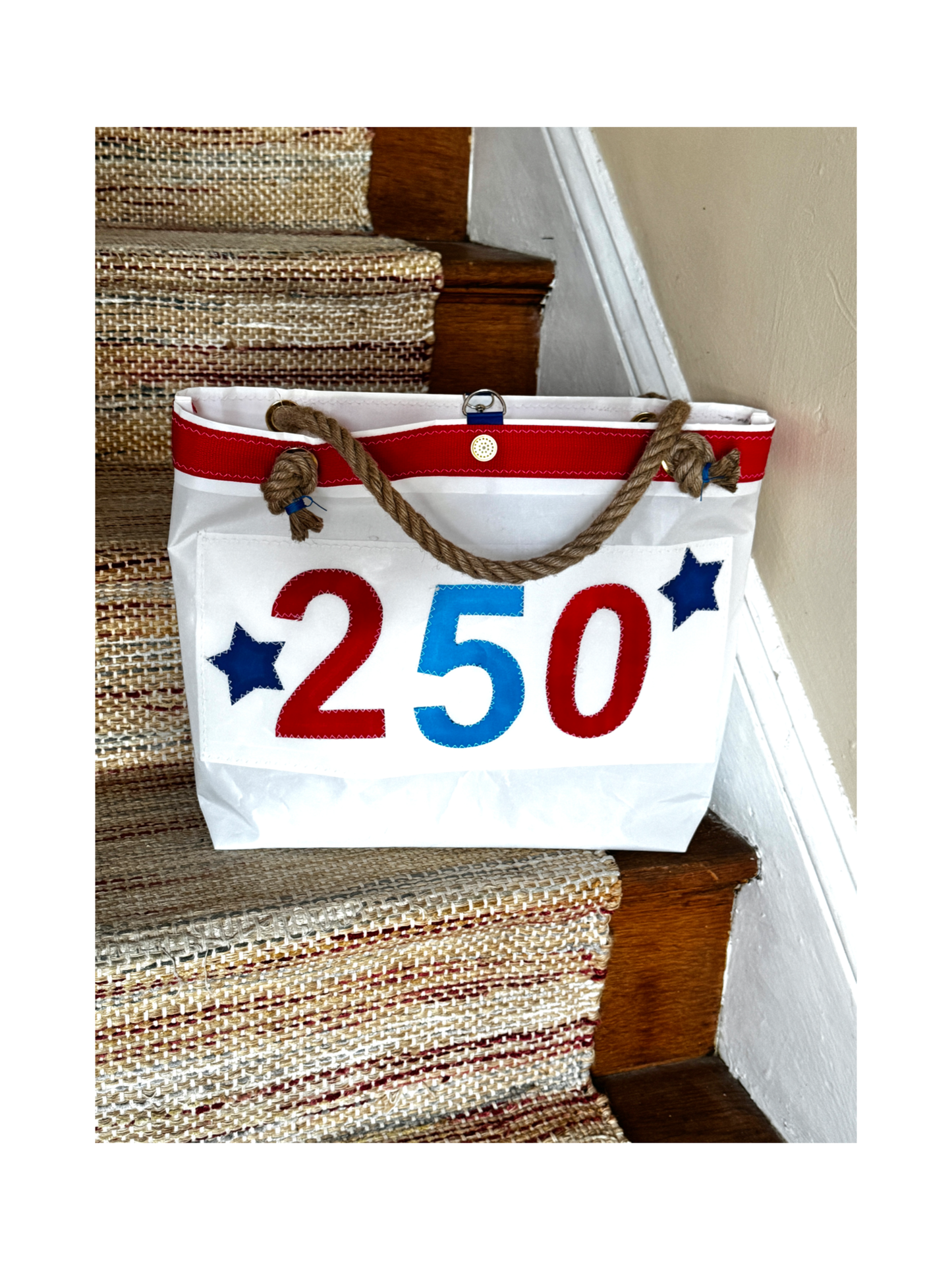 250 Celebration Skipjack Sailcloth Tote Bag