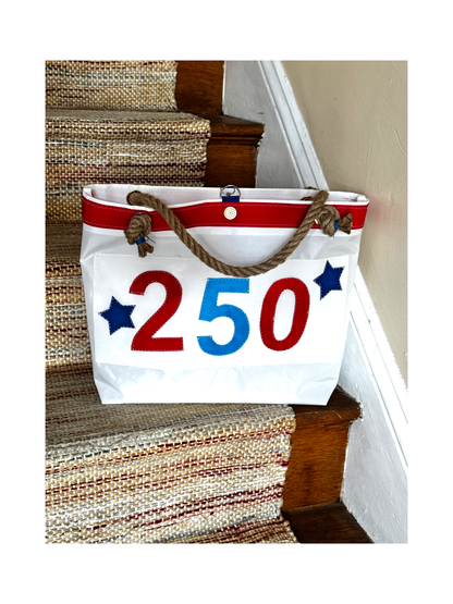 250 Celebration Skipjack Sailcloth Tote Bag