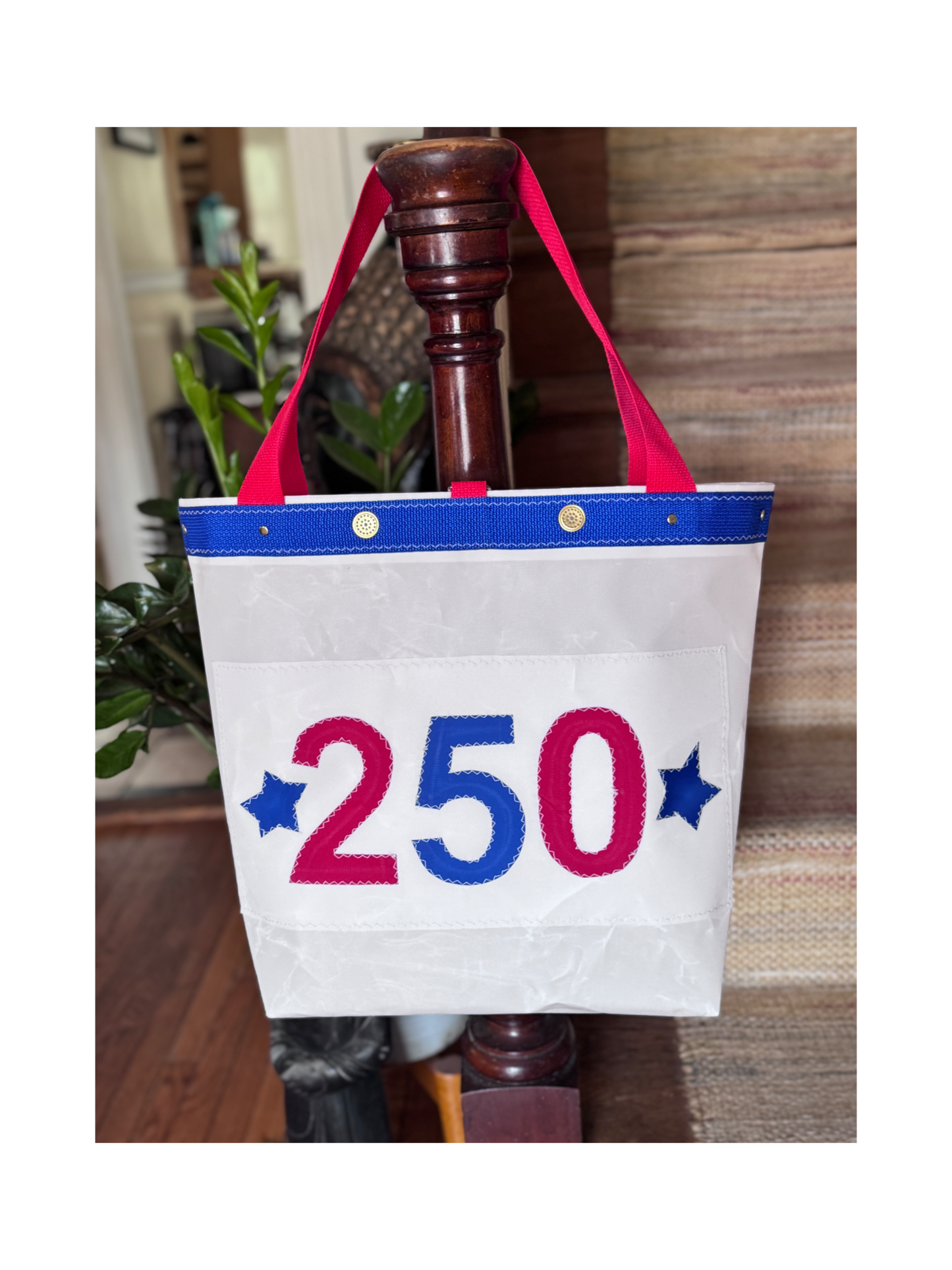 250 Celebration Sloop Sailcloth Tote Bag