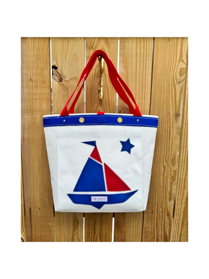 250 Celebration Sloop Sailcloth Tote Bag