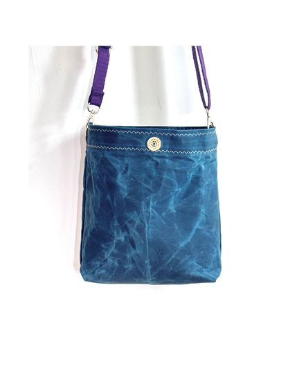Surrealist Face Bag on Waxed Cotton