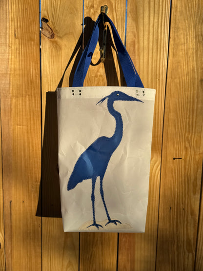 The Big Blue Heron Deep Tote