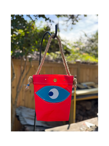 Googley Eyes Fish Eye Bag in Red