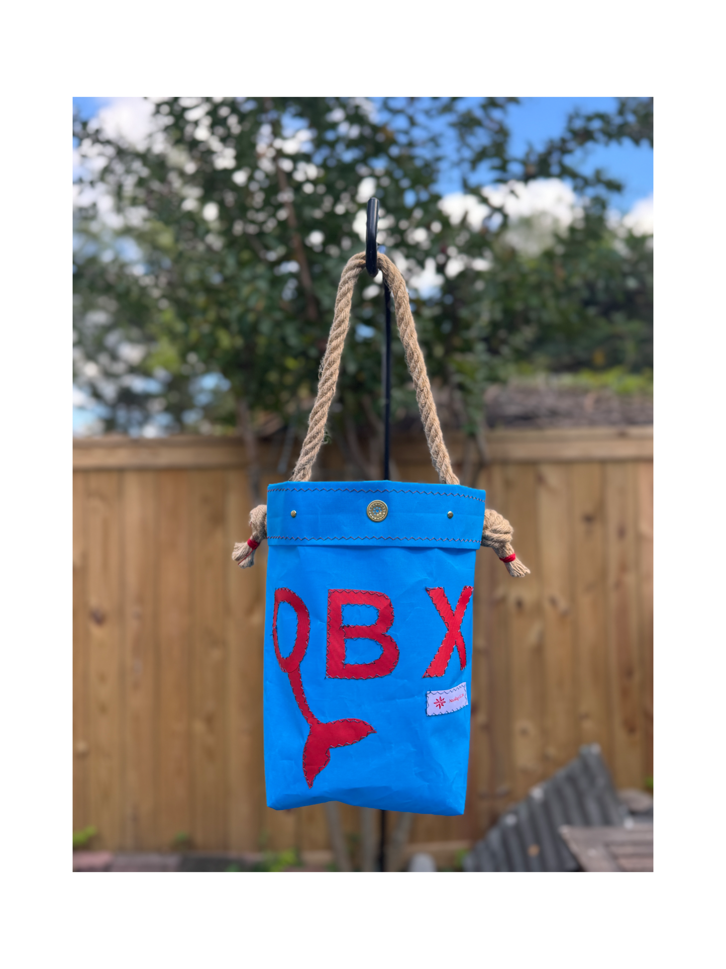 Blue Fish Eye Bag with OBX