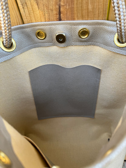 The Tall Bouy Bag in Shagreen Vinyl Shark