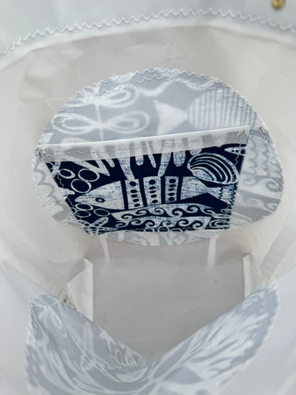 The Porthole Top Handle Bag (Sea Life)