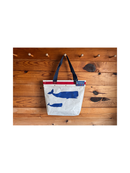 PODS Blue Whales Tote Bag