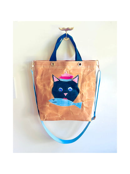 NautiCats - “What’s That?” Catfish Tote Bag