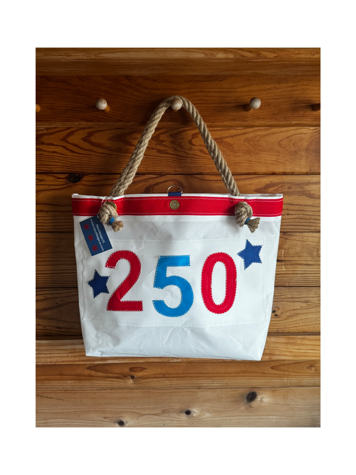 250 Celebration Skipjack Sailcloth Tote Bag