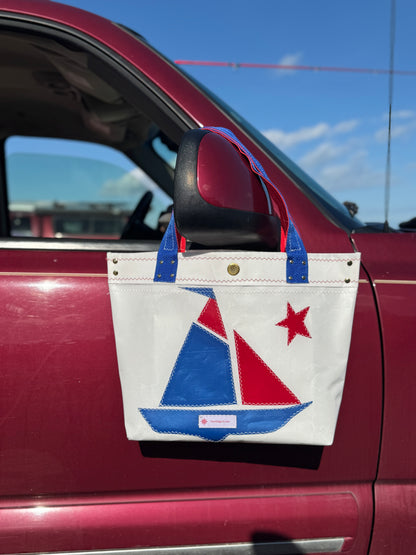 250 Celebration Sloop Sailcloth Tote Bag