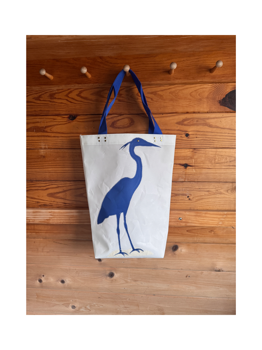 The Big Blue Heron Deep Tote