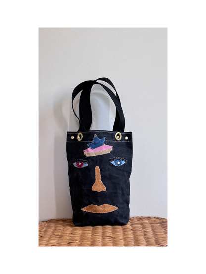 Mini SKIPPER-ELLI Face Bag on Waxed Cotton