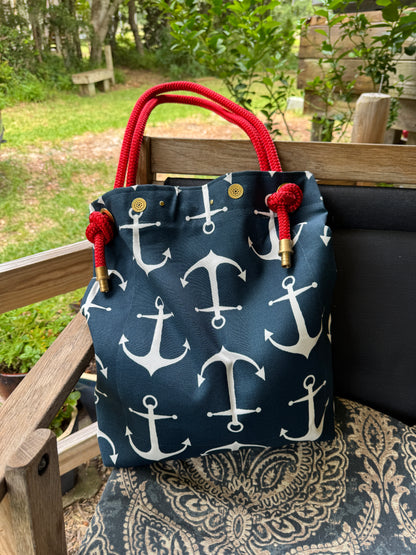 The Tall Buoy Bag in Anchor Down