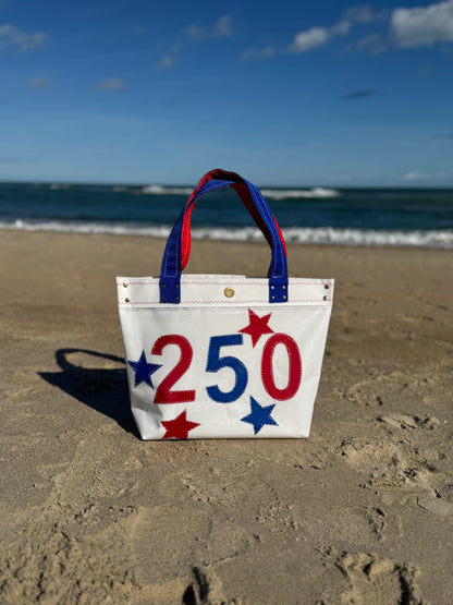 250 Celebration Sloop Sailcloth Tote Bag