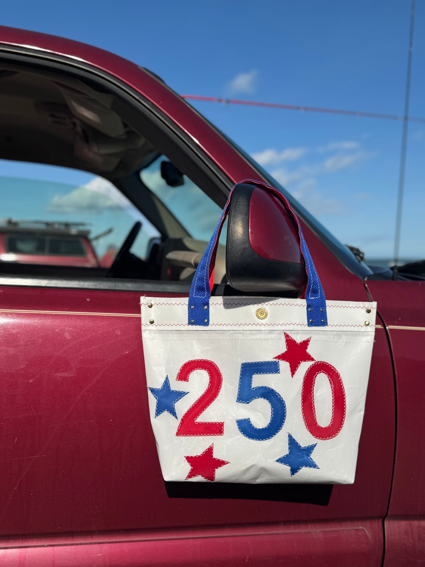 250 Celebration Sloop Sailcloth Tote Bag