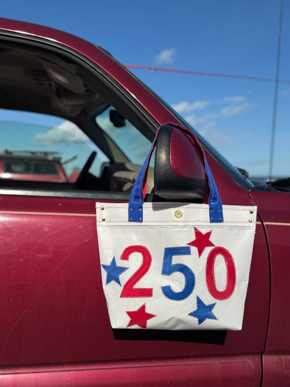 250 Celebration Sloop Sailcloth Tote Bag