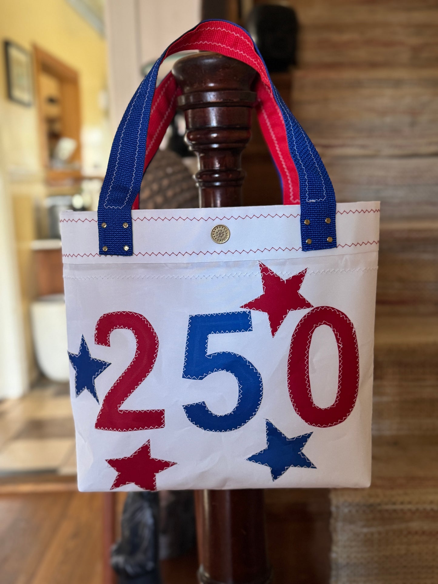 250 Celebration Sloop Sailcloth Tote Bag