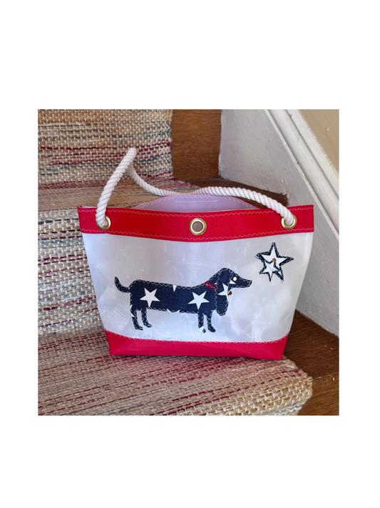 Blue, The Star Spangled Hound Bateau Bag