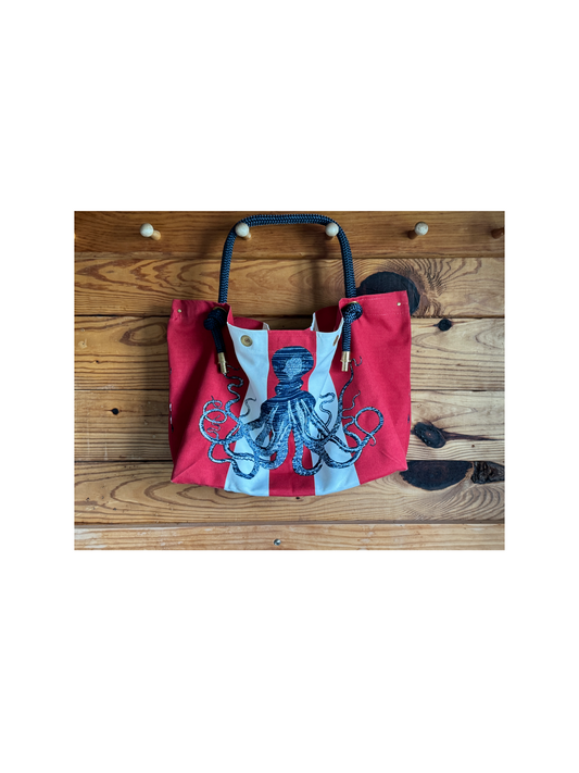 The Dinghy Bag in American Cephalopod - A Limited Edition Fabric