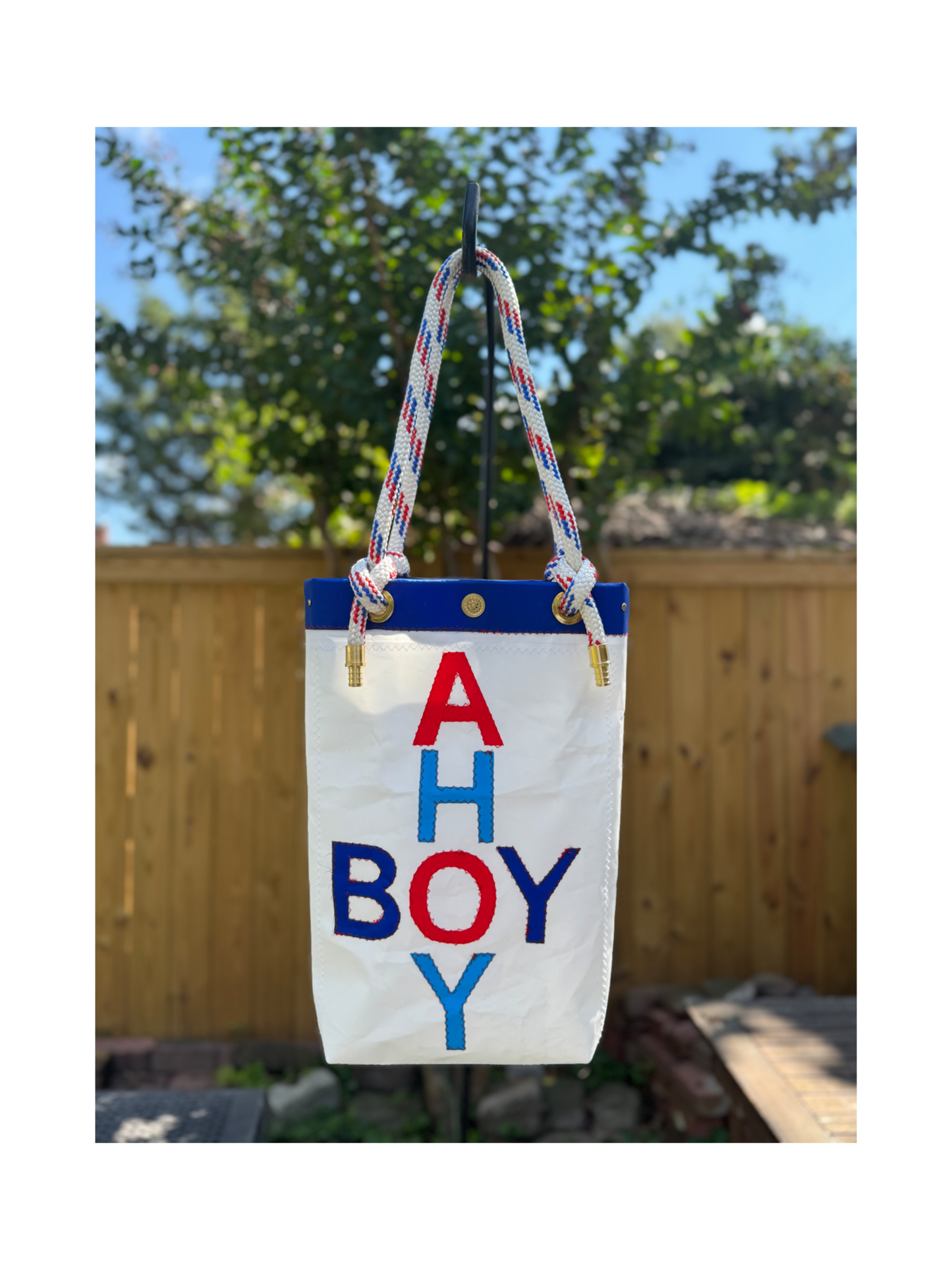 Ahoy Boy Sailcloth Bag