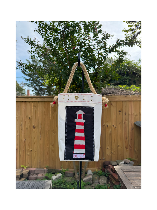 Sailcloth Lighthouse Bucket Bag #1