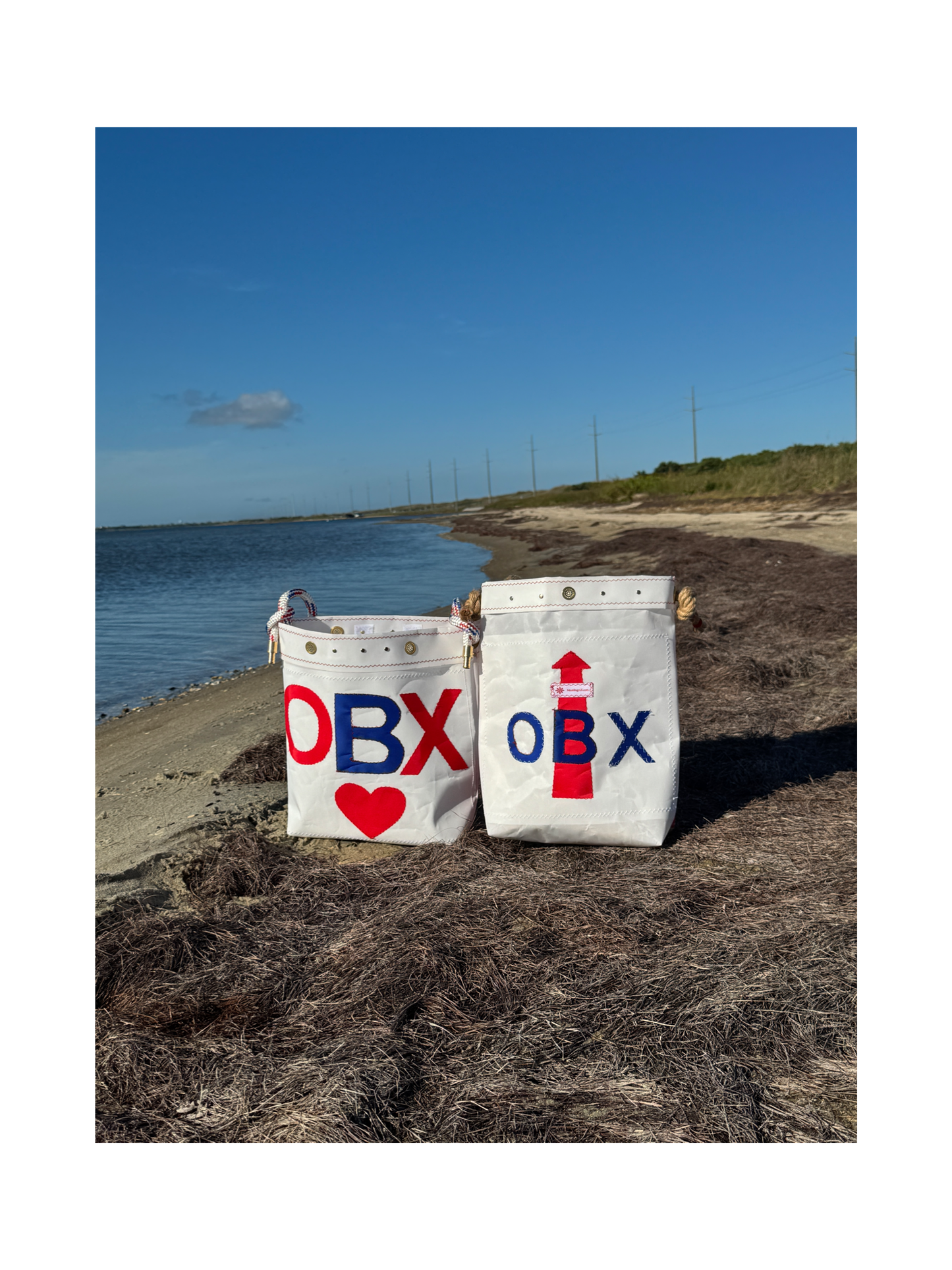 Sailcloth Lighthouse Bucket Bag #5