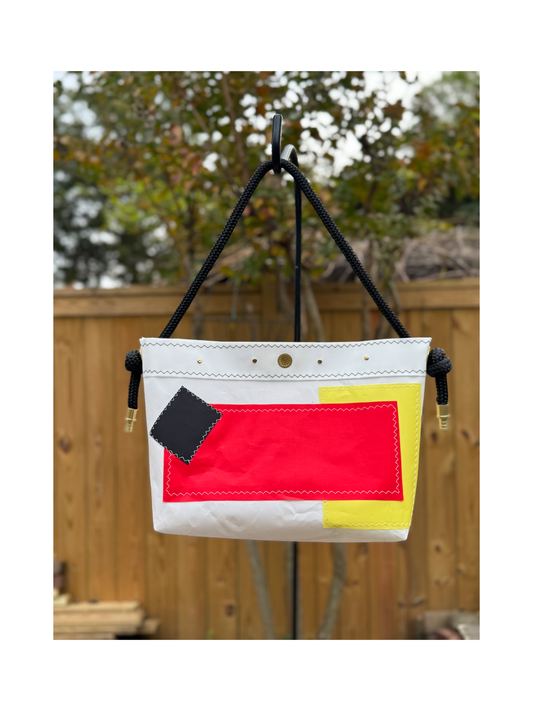 Rectangular Color Block Tote
