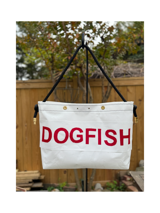 Black Dog Fish Sailcloth Bag