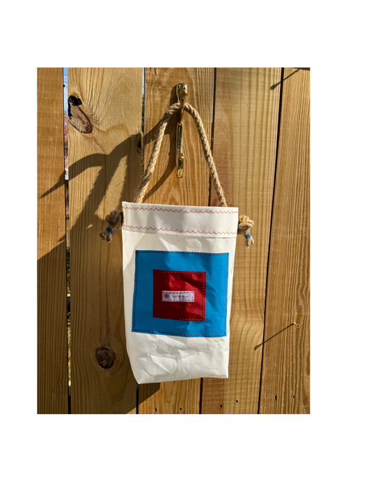 Ocean Blue Turtle Knicknack Sailcloth Bag