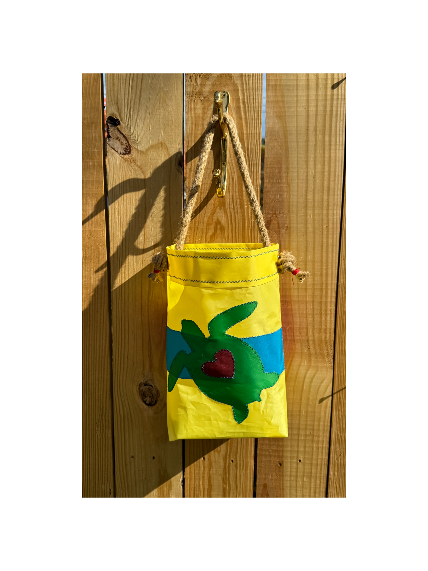 Green Turtle Knickknack Sailcloth Bag