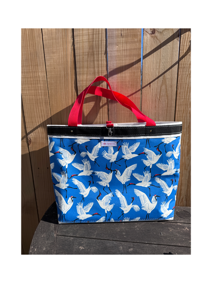 The Classic Tote (Dancing Cranes)