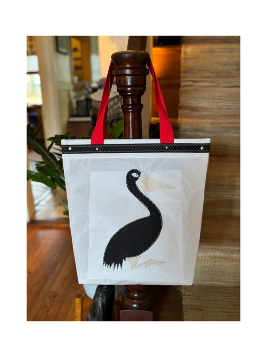 The Black Pelican Tote Bag